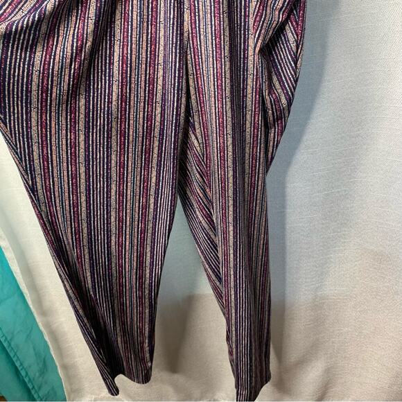 BCBGeneration striped pocket halter jumpsuit pantsuit size XS - Picture 4 of 7